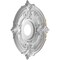Ekena Millwork Attica PVC Medallion (Canopies up to 5 5/8"), 16"OD x 3 1/2"ID x 1"P, Metallic Champagne Mist CMP16ATECE - alternate 4
